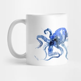 Navy Blue OCtopus Artwork Mug